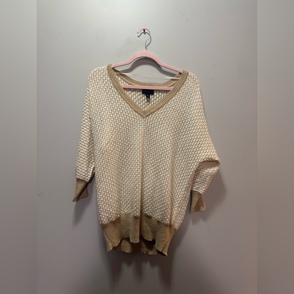 Shimmery V-Neck Sweater